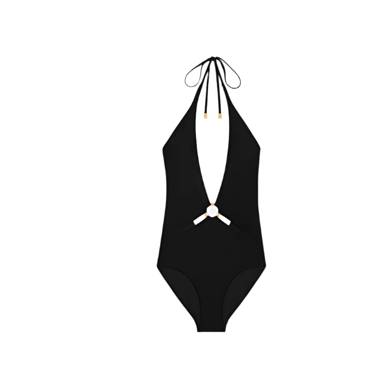 Celine Triomphe Swimsuit In Matte Jersey - Image 2