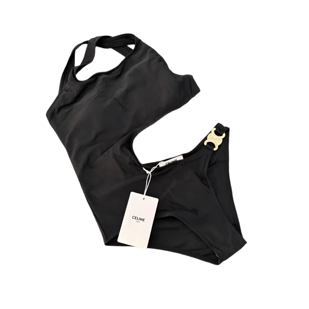 Celine Triomphe Swimsuit In Matte Jersey - Image 4
