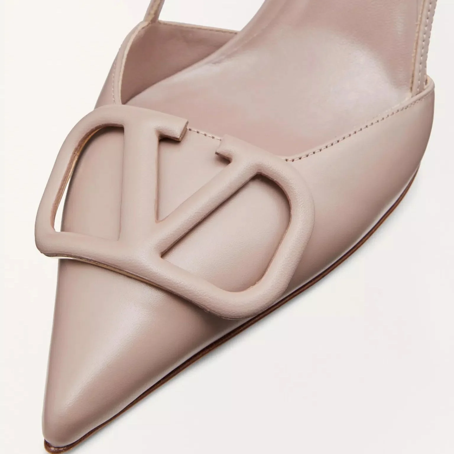 Valentine V Logo Signature Calfskin High Heel Sandal - Image 3