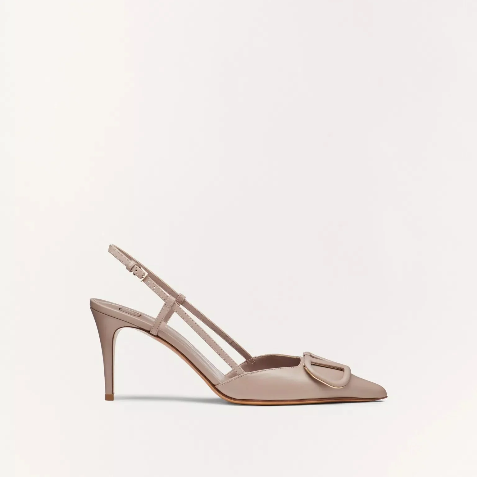 Valentine V Logo Signature Calfskin High Heel Sandal - Image 5