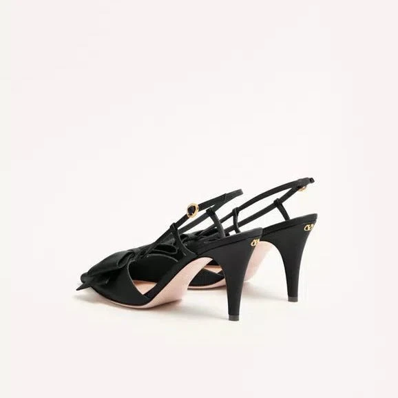 Valentino Bowow Slingback Pumps In leather 85mm - Image 4