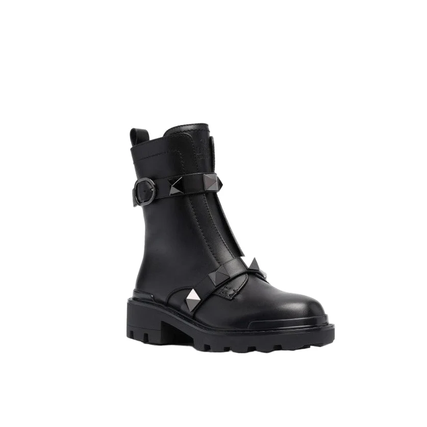 Valentino Garavani 40mm Roman Stud Combat Boots - Image 2