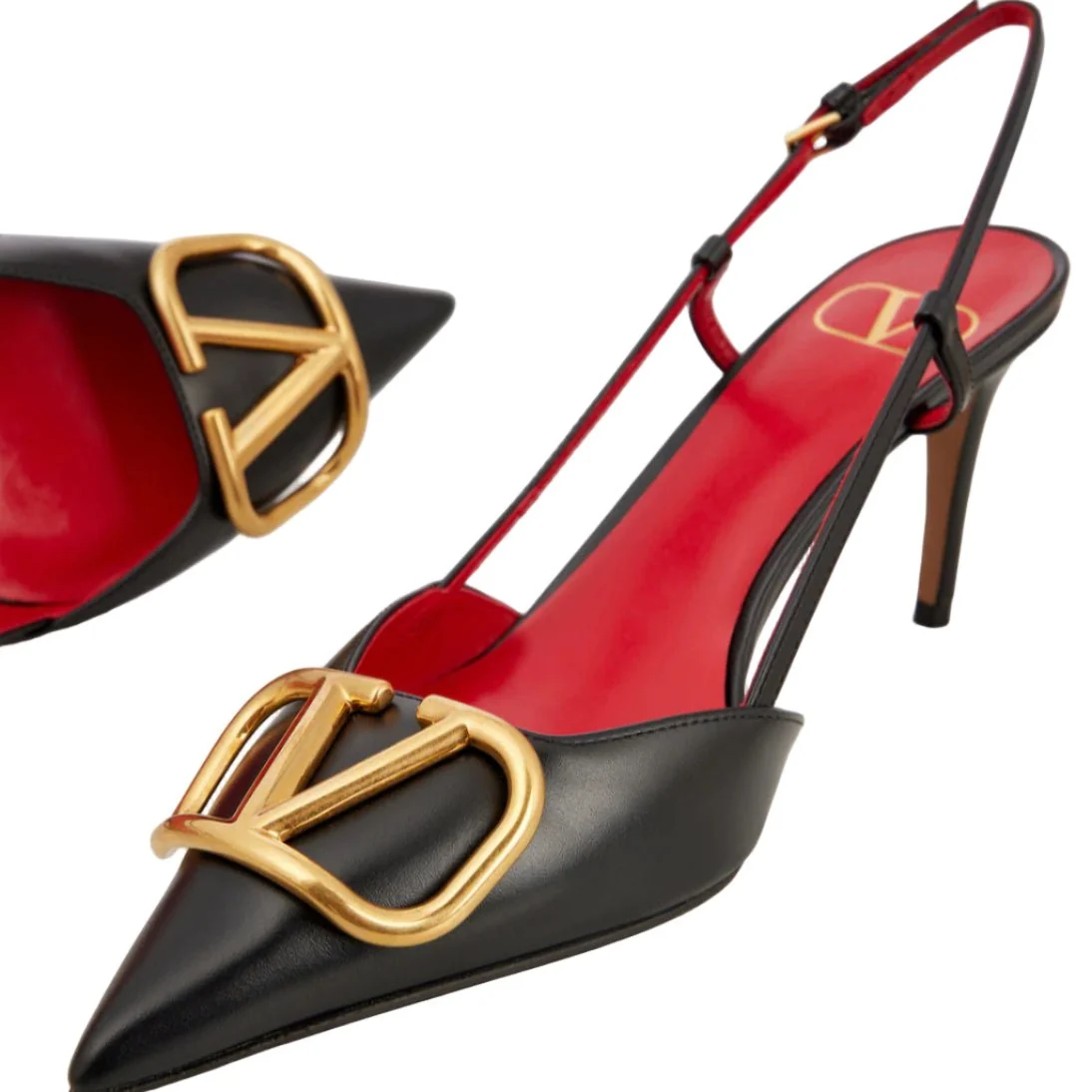 Valentino Garavani 80mm VLogo Signature Pumps Black - Image 5