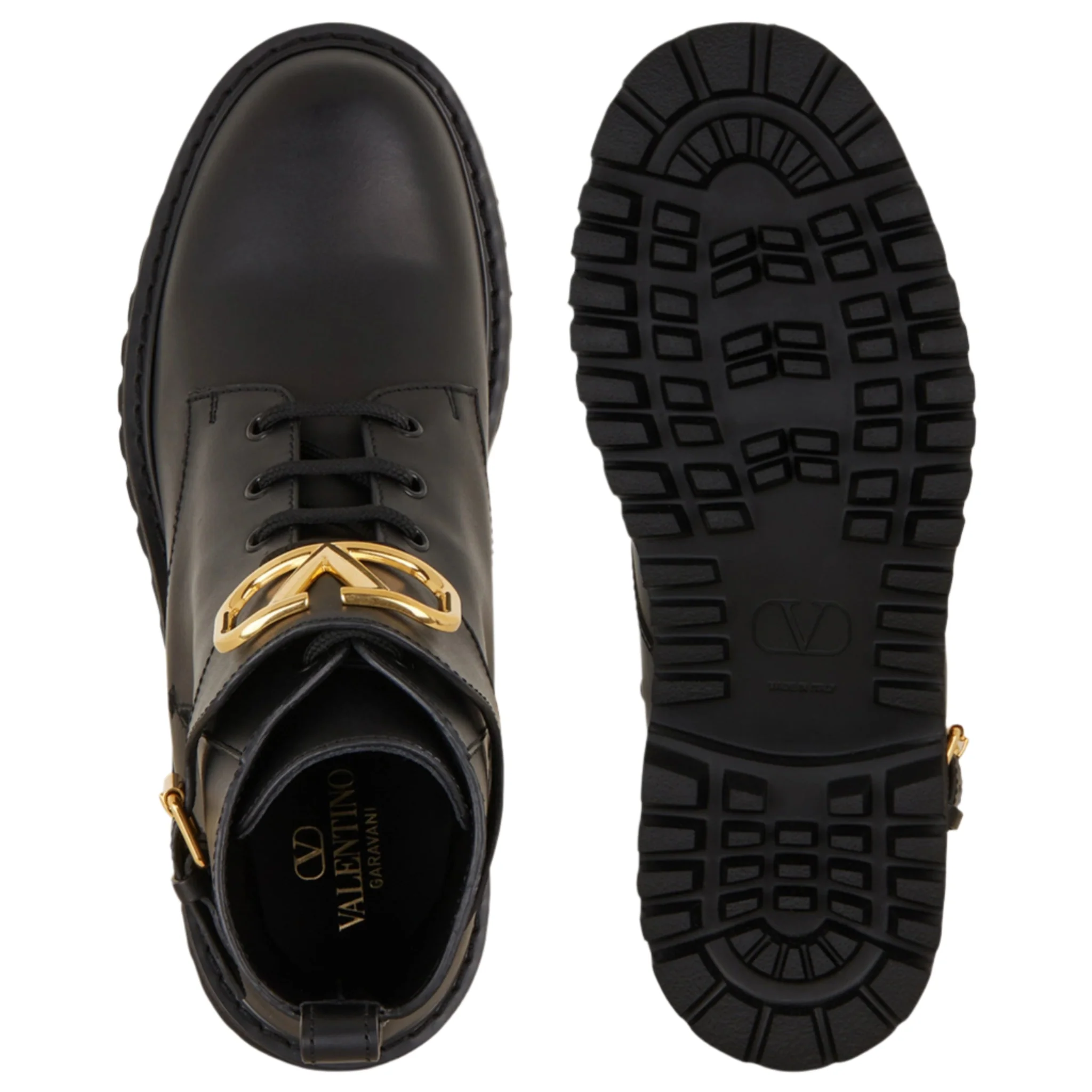 Valentino Garavani Lace-Up Boots Vlogo Signature - Image 4
