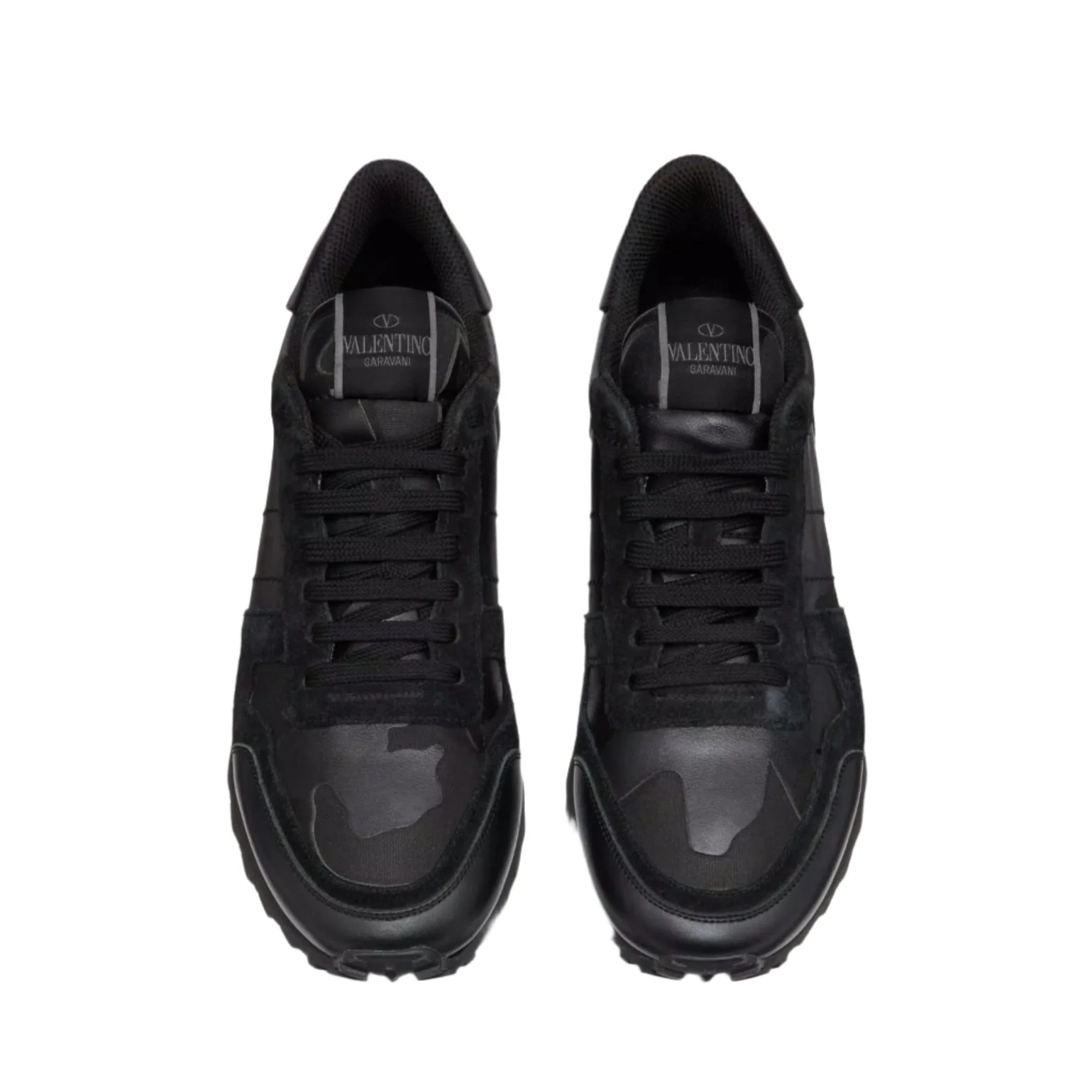 Valentino Garavani Rockrunner Camouflage Lace-Up Sneakers - Image 3