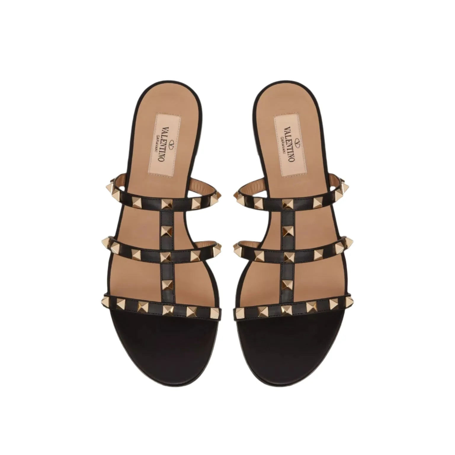 Valentino Garavani Rockstud Flat Slide Sandal - Image 3