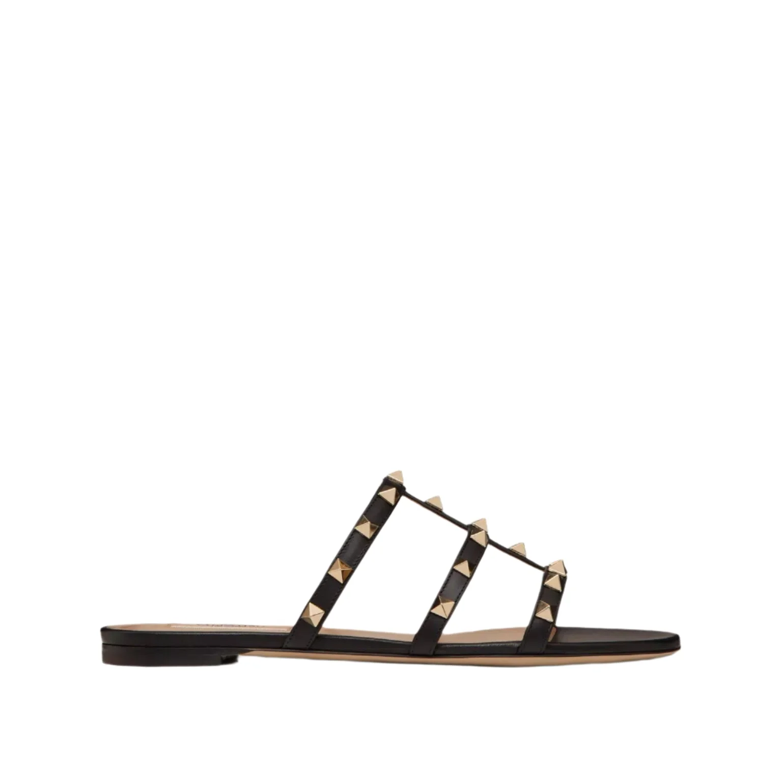 Valentino Garavani Rockstud Flat Slide Sandal - Image 5