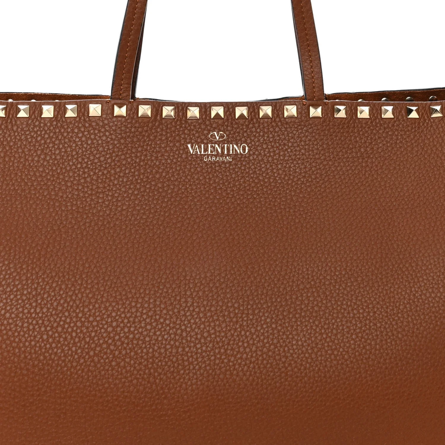 Valentino Rockstud Leather Tote - Image 4
