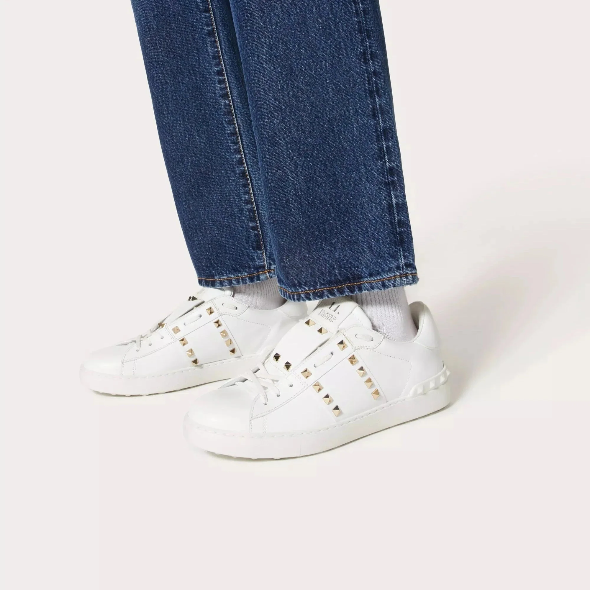 Valentino Garavani Rockstud Untitled 11' Sneakers White - Image 6