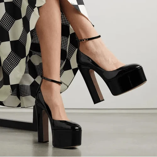 Valentino Tan-Go Platform Pumps - Image 5