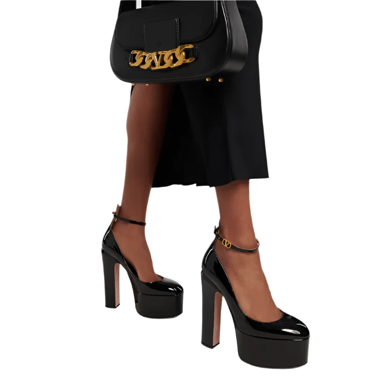 Valentino Tan-Go Platform Pumps - Image 8