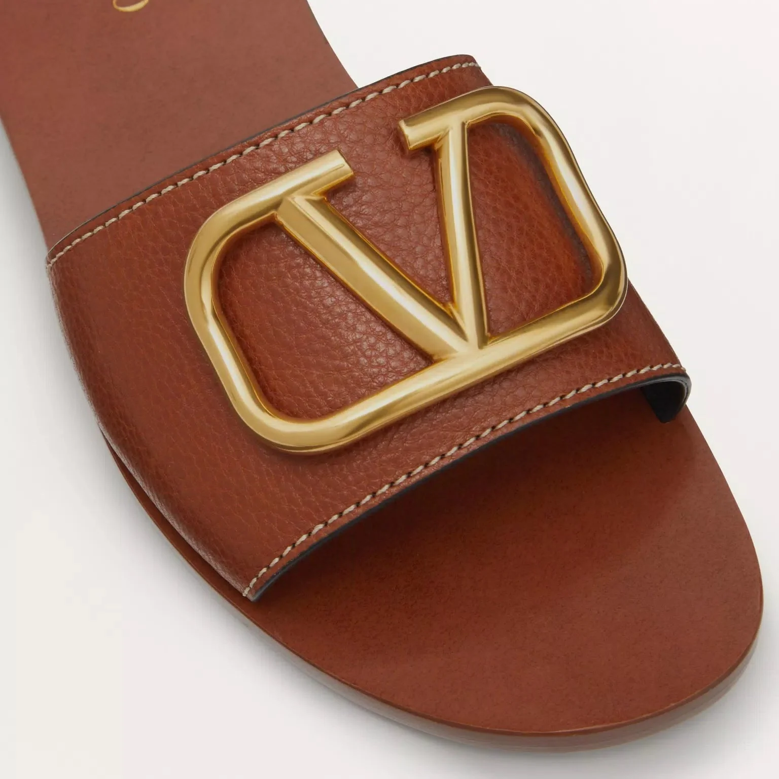 Valentino Garavani VLogo Leather Slides - Image 4