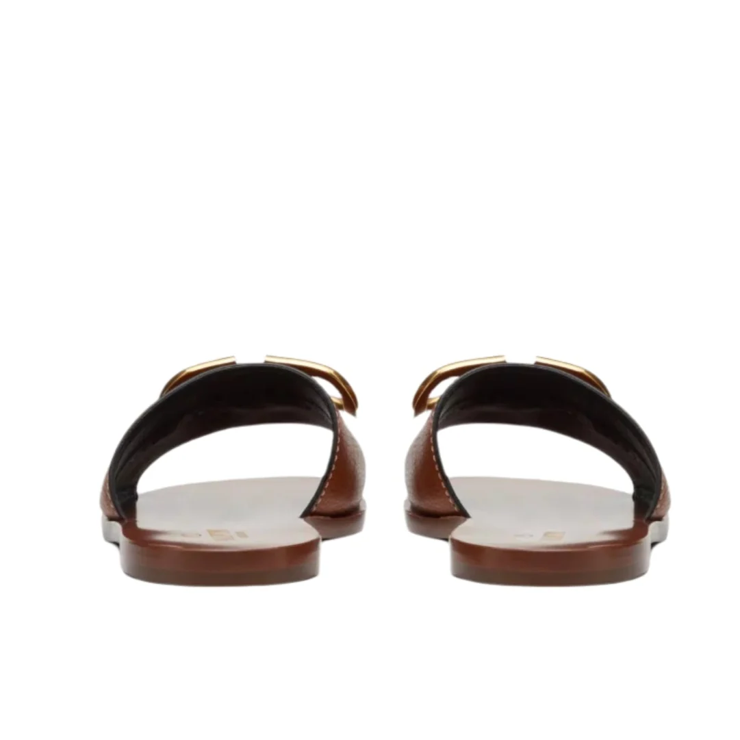 Valentino Garavani VLogo Leather Slides - Image 5