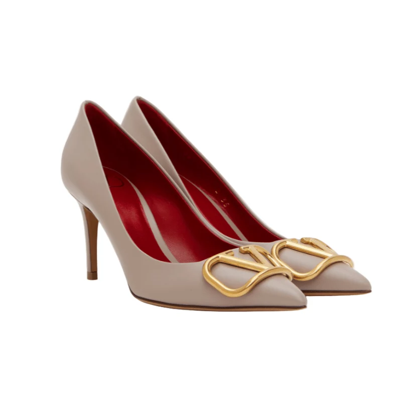 Valentino Taupe V Heels