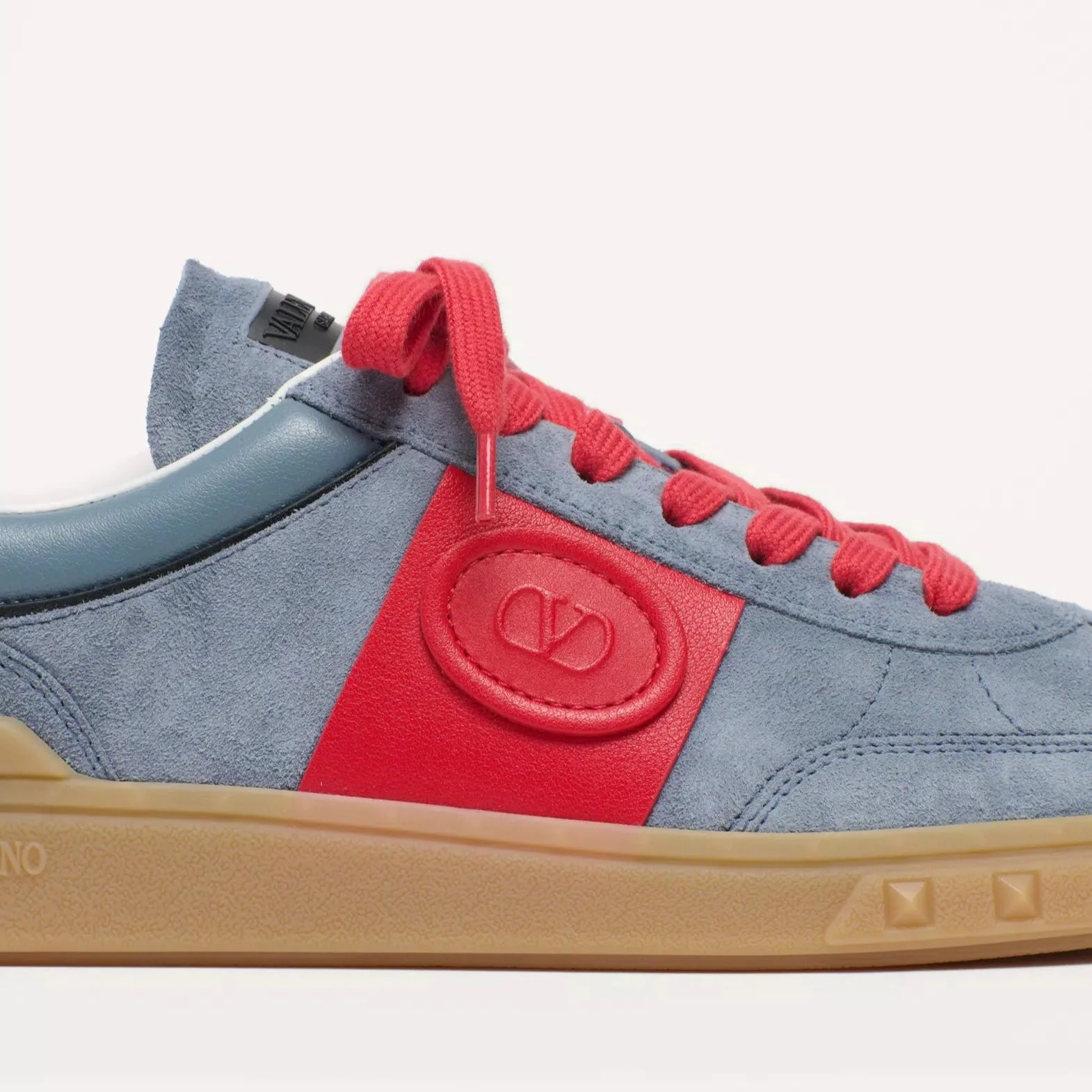 Valentino Upvillage Low Top Sneaker In Split Leather - Image 2
