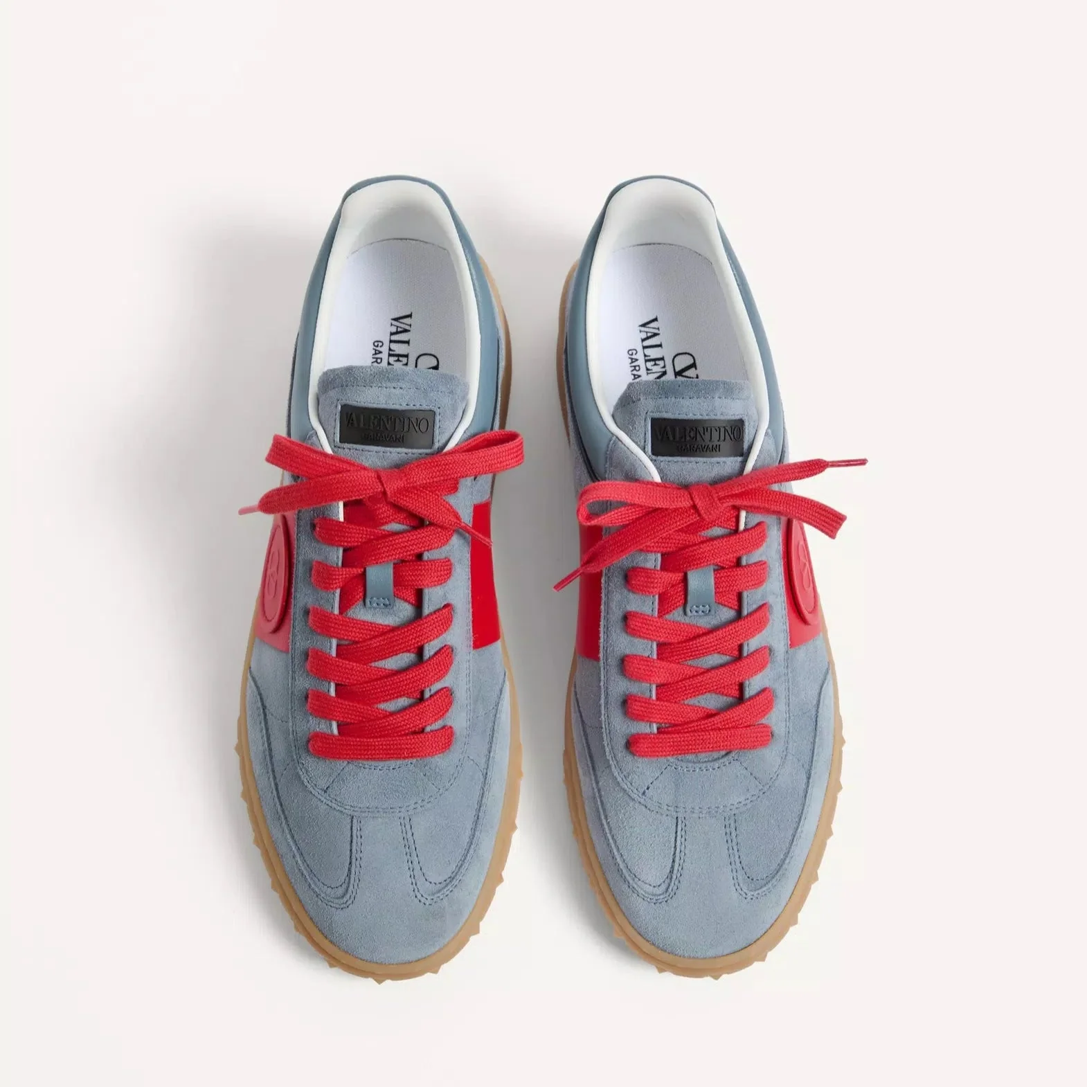 Valentino Upvillage Low Top Sneaker In Split Leather - Image 4