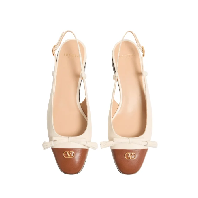 Valentino Valet Du Roi Kid Slingback Ballerina - Image 5