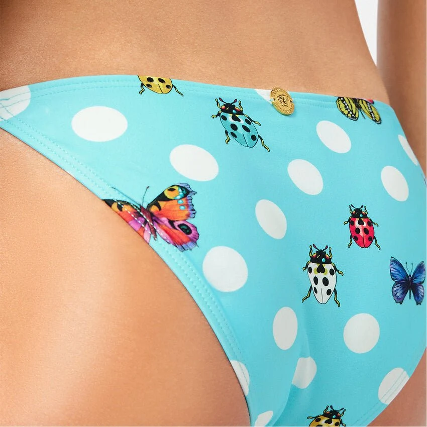Versace Dua Lipa Butterflies Bikini Bottoms In Blue - Image 6