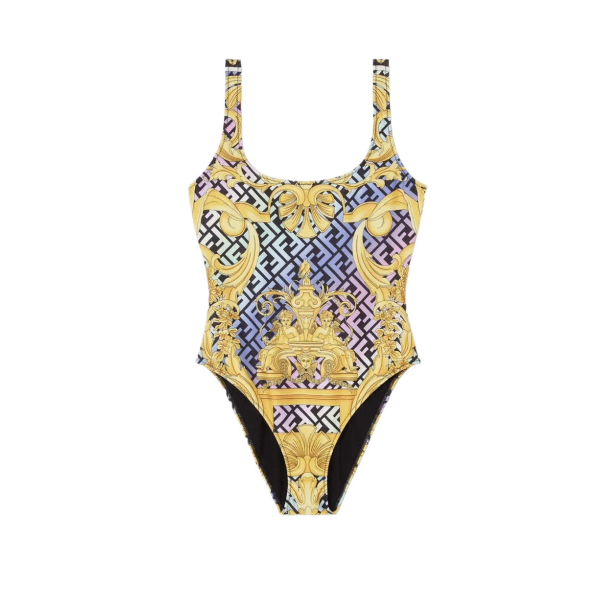 Fendi Fendace Baroque One-Piece Swimsuit - Image 3