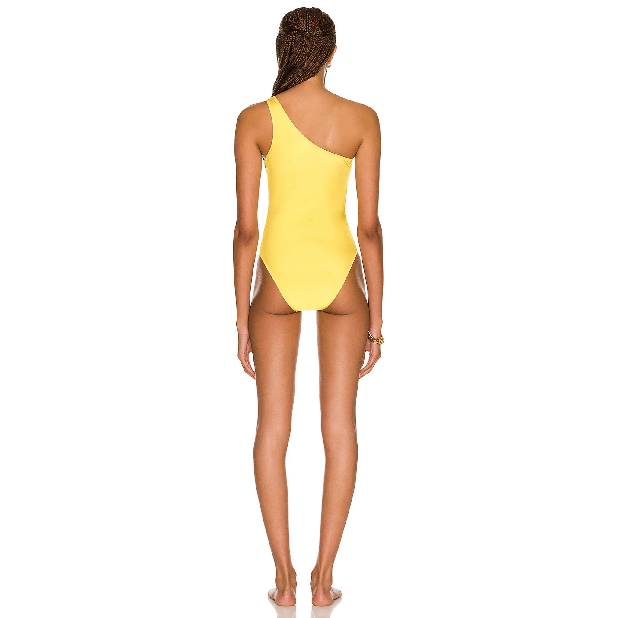 Versace Maxi Grace One Piece Swimsuit in Yellow - Image 4
