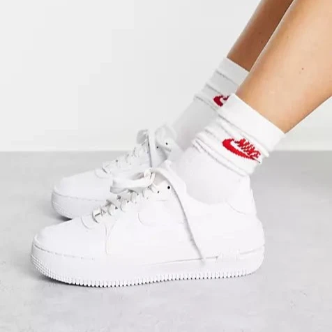 Nike Air Force White/White - Image 5