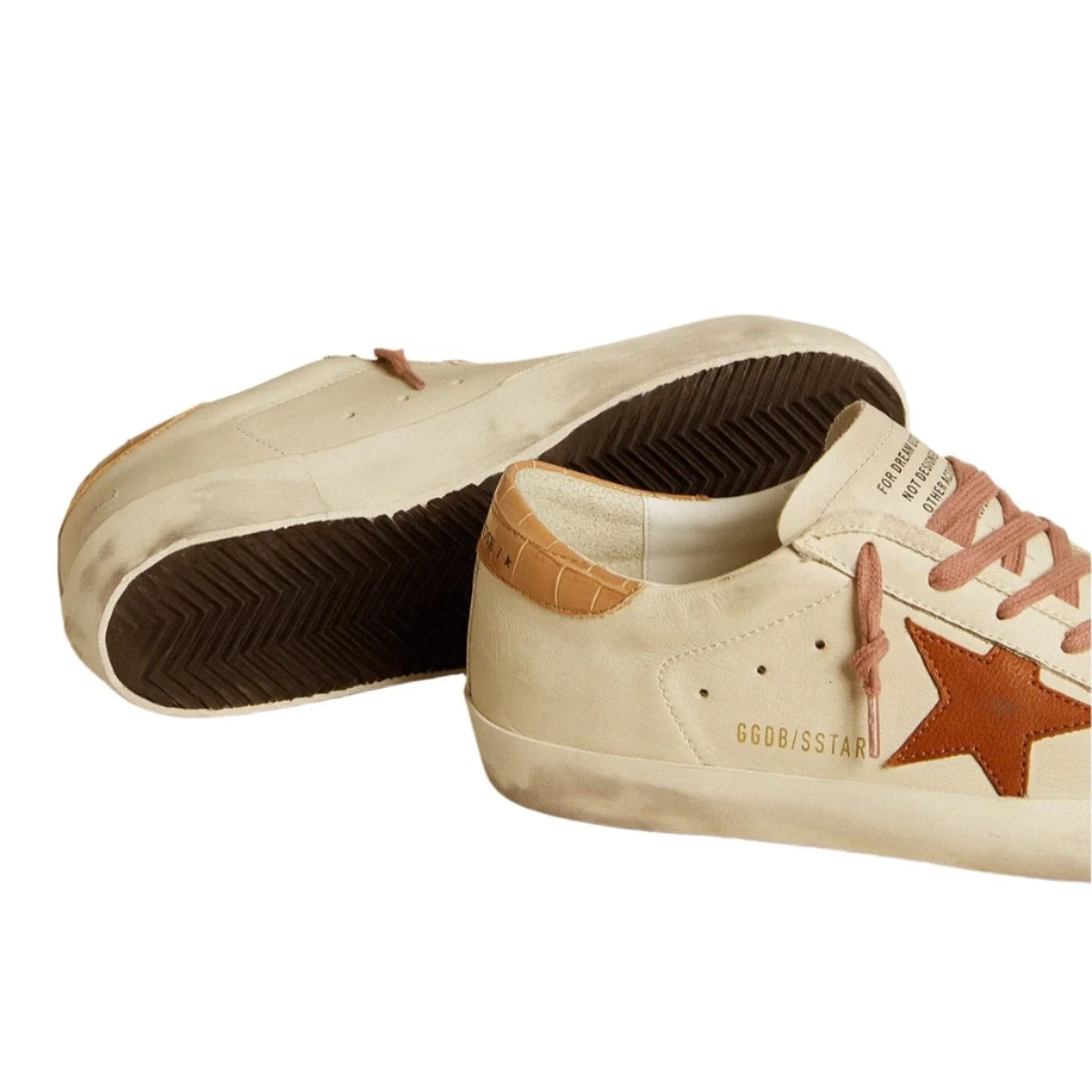 Women’s Super-Star With Leather Star and Crocodile-Print Leather Heel Tab - Image 3
