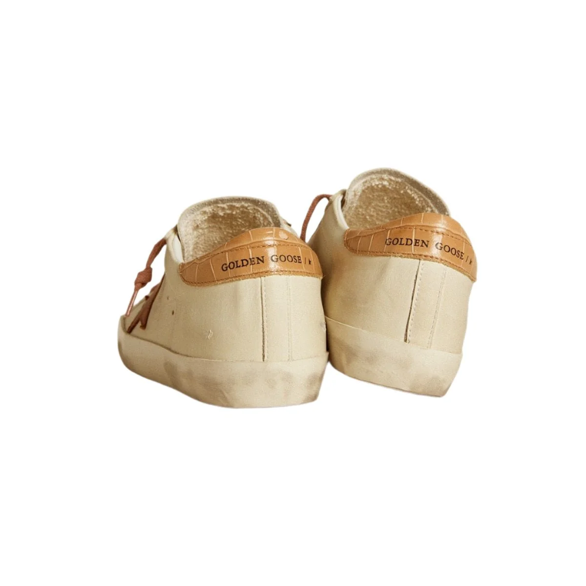 Women’s Super-Star With Leather Star and Crocodile-Print Leather Heel Tab - Image 4