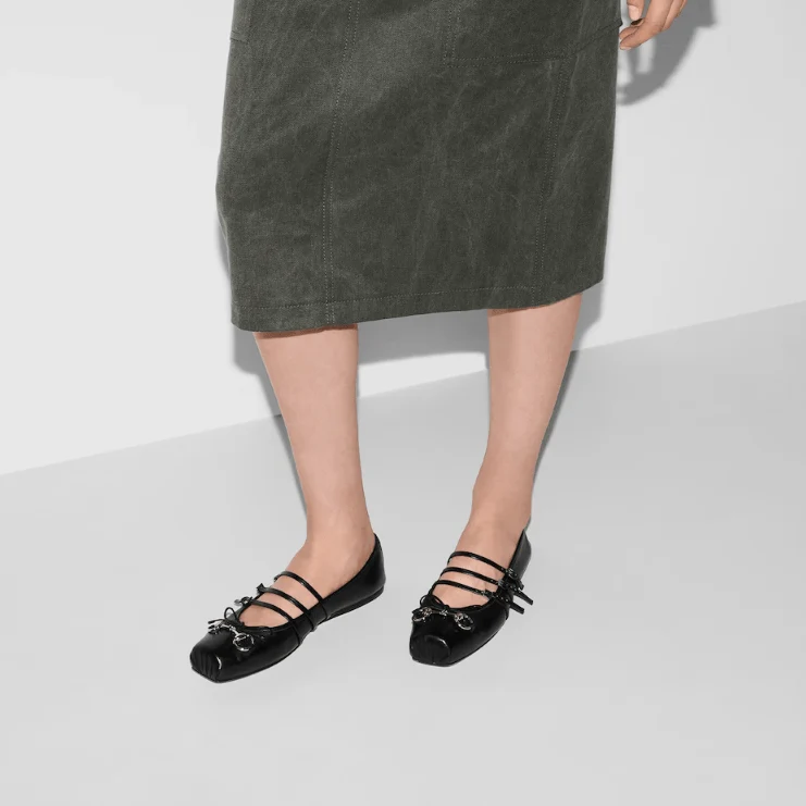 Women's Gucci Horsebit Ballet Flat - Image 3