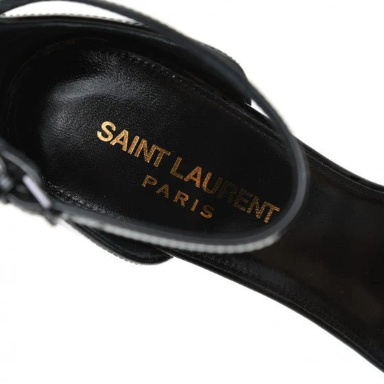 Yves Saint Laurent Opyum 110 Sandals Black Gold - Image 6