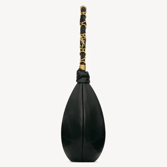Yves Saint Laurent Amalia Hobo in Lambskin Black - Image 5