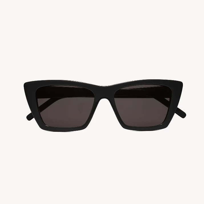 Yves Saint Laurent Black Sunglasses With Cat-Eye Frames and Nylon Lenses - Image 2