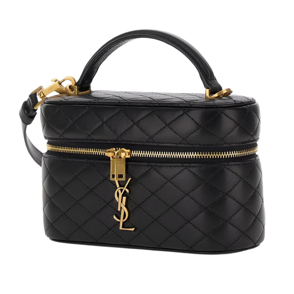 Yves Saint Laurent Black Vanity Bag With Cassandre In Quilted Leather Woman - Image 3
