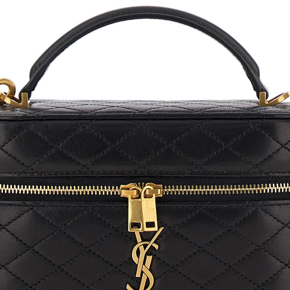 Yves Saint Laurent Black Vanity Bag With Cassandre In Quilted Leather Woman - Image 4
