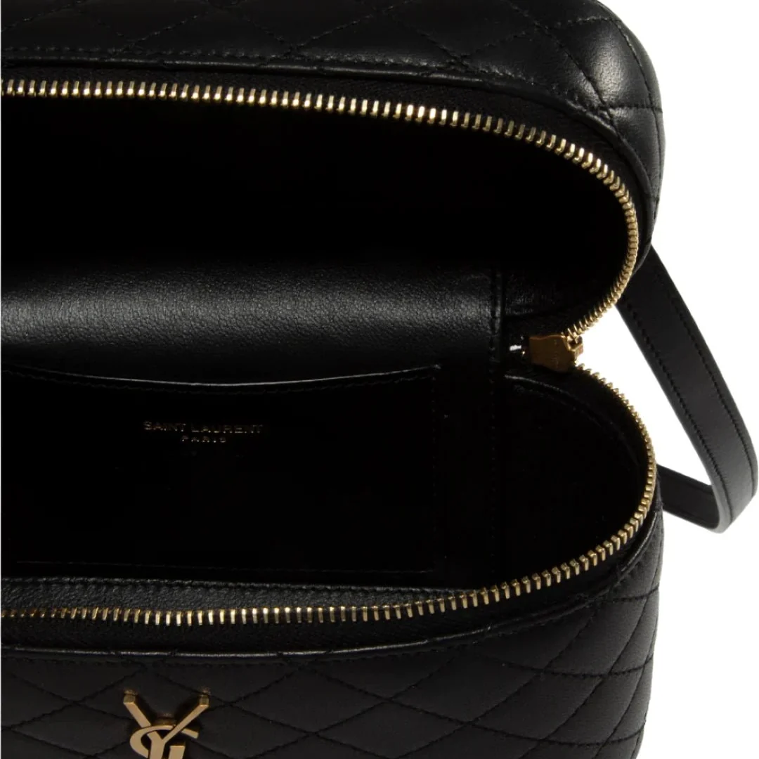 Yves Saint Laurent Black Vanity Bag With Cassandre In Quilted Leather Woman - Image 5