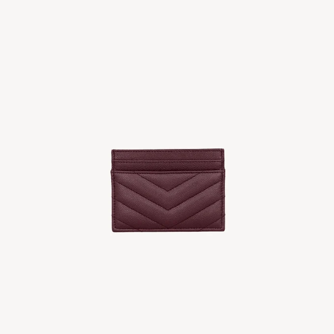 Yves Saint Laurent Cassandre Card Case In Grain De Poudre Leather - Image 2