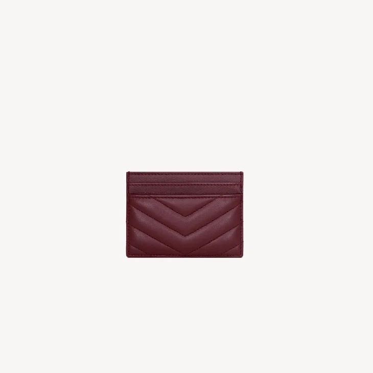 Yves Saint Laurent Cassandre Card Case In Lambskin - Image 2