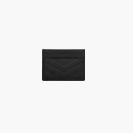Yves Saint Laurent Cassandre Matelasse Card Case In Grain De Poudre Leather - Image 2