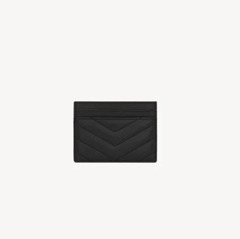 Yves Saint Laurent Cassandre Matelasse Card Case In Lambskin - Image 2