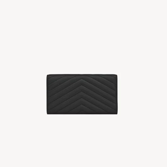 Yves Saint Laurent Cassandre Matelasse Large Flap Wallet In Lambskin - Image 2