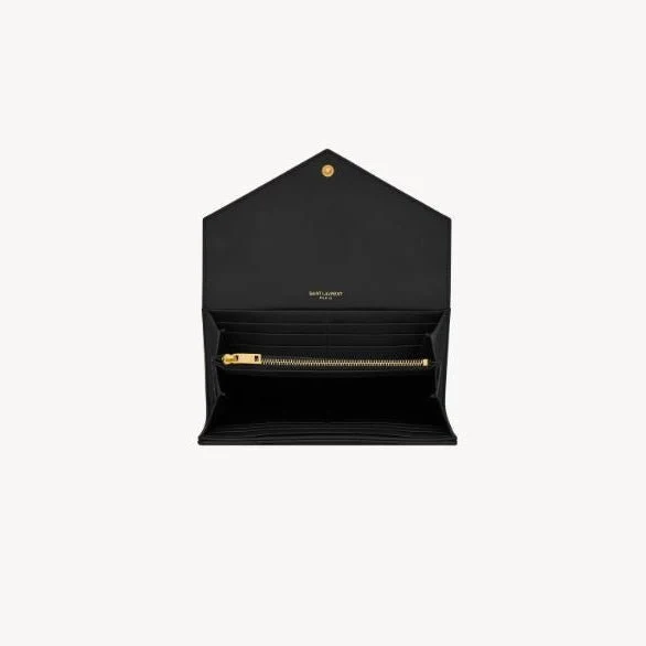 Yves Saint Laurent Cassandre Matelasse Large Flap Wallet In Lambskin - Image 3