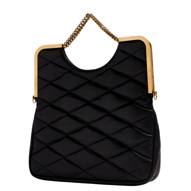Yves Saint Laurent Cerniera Quilted Leather Top-Handle Bag - Image 3