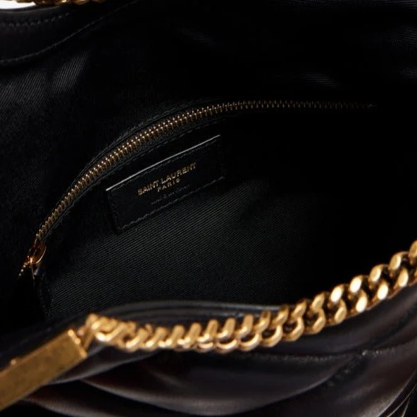 Yves Saint Laurent Cerniera Quilted Leather Top-Handle Bag - Image 4