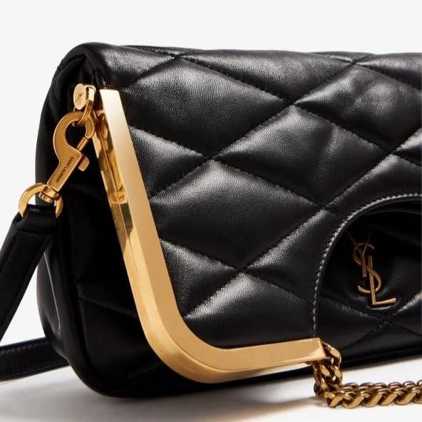 Yves Saint Laurent Cerniera Quilted Leather Top-Handle Bag - Image 5