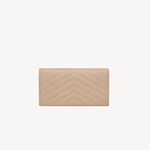 Yves Saint Laurent Large Flap Wallet In Grain De Poudre Leather - Image 2