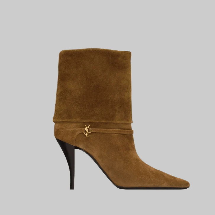 Yves Saint Laurent Niki Booties In Suede - Image 2