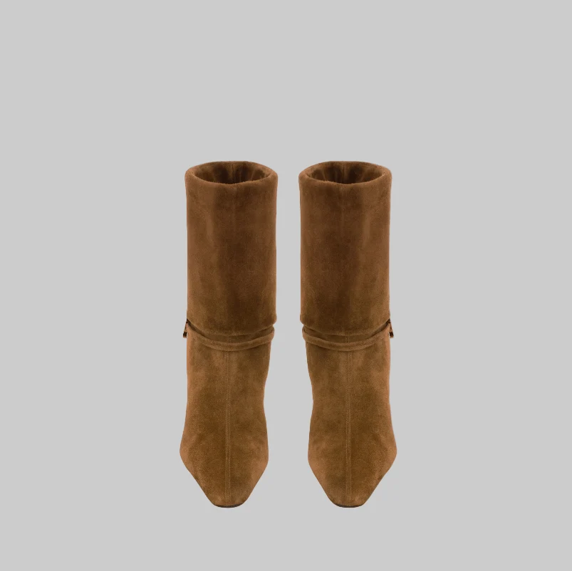 Yves Saint Laurent Niki Booties In Suede - Image 3