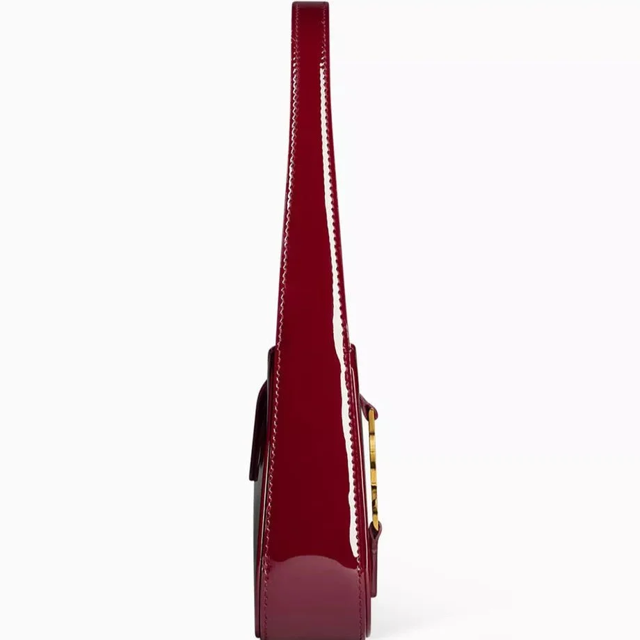 YSL Burgundy Hobo Bag - Image 5